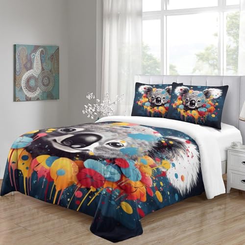 Housse de couette 3D Halloween microfibre douce zippée enfant