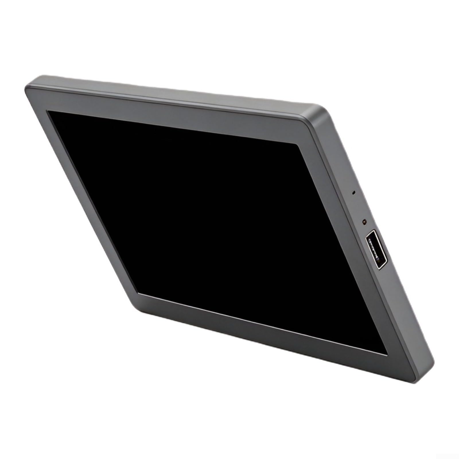 Pojedynczy kabel 5-calowy monitor IPS 1024x600 do obudowy komputera | Aluminiowy korpus CNC, pamięć jasności, funkcja Plug and Play, dla Windows 10/11, idealna do statystyk obudowy komputera lub
