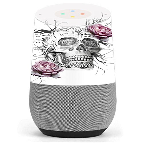 Skin Decal Vinyl Wrap for Google Home Stickers Skins Cover/Roses in Skull