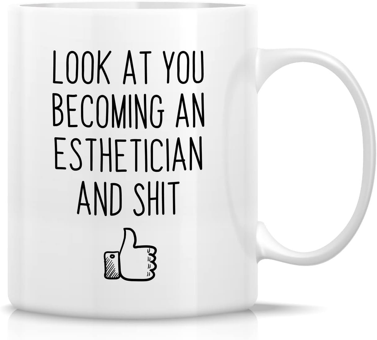 Retreez Funny Becoming an Esthetician Aesthetics 11 Oz Ceramic Coffee Mugs
