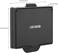 Vista 7 de Parasol LCD con cubierta protectora de pantalla plegable para cámara D810/D800 DSLR