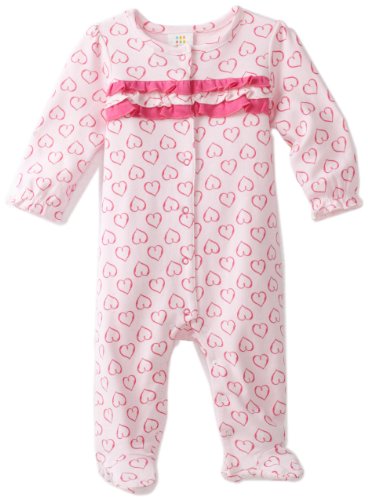Chaussons bébé fille ABSORBA rose motif cœur le cadeau de naissance idéal