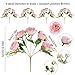 Artificial Peonies Silk Flowers, 4 Bundles Faux Peony Bouquet Florals Arrangements for Farmhouse Home Boho Wedding Table Centerpiece, Fake Plastic Flower Bulk for Vase Decoration (Light Pink)