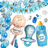 RECICLABLE - Una vez utilizado, puedes reciclar absolutamente todo el pack en el contenedor correspondiente. Además, los globos con forma de bebe, chupete y biberón puedes desinflarlos y reutilizarlos en un futuro.