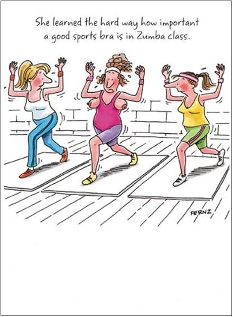 Greeting Card (PH3167) Humour Birthday - Zumba Class - Women Exercising
