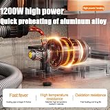 Ręczny odkurzacz parowy o wysokim ciśnieniu 1200 W – przenośny pistolet parowy o pojemności 900 ml z 12 akcesoriami do dokładnego czyszczenia kuchni, łazienki, fug i nie tylko
