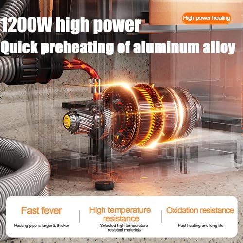 Ręczny odkurzacz parowy o wysokim ciśnieniu 1200 W – przenośny pistolet parowy o pojemności 900 ml z 12 akcesoriami do dokładnego czyszczenia kuchni, łazienki, fug i nie tylko