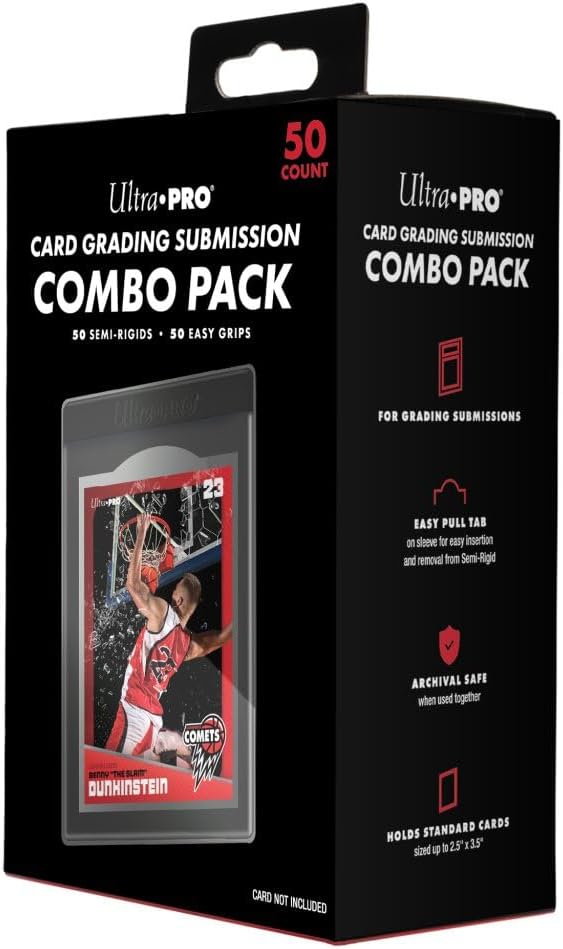 Grading Card Submission Combo Pack - Semi-Rigids & Easy Pull Sleeves 50ct | Ultra PRO International