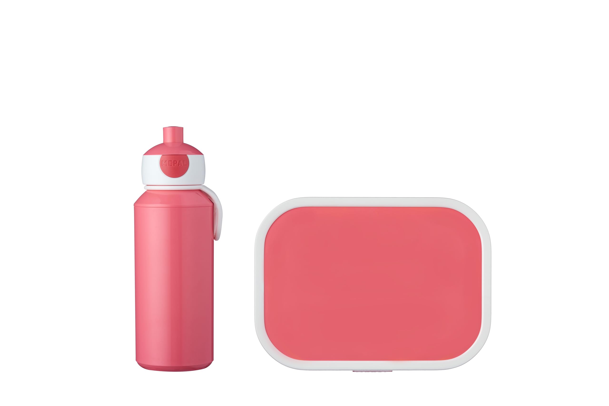 Mepal - Set de Almuerzo Campus - Fiambrera para Niños con Botella Pop-up y Fiambrera - Set de Almuerzo para el Colegio o para Llevar - Sin BPA - 400 ml + 750 ml - Pink