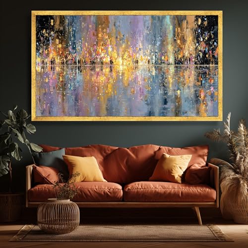 Reflets de la ligne d'horizon en tableau pour mur terne - 4