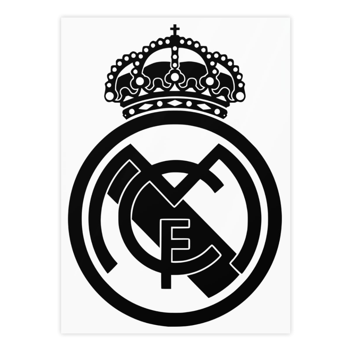 レアル・マドリード ロゴアート 木製フレーム付 ハンドメイド レアル・マドリード ロゴアート 木製フレーム付 ハンドメイド レアル