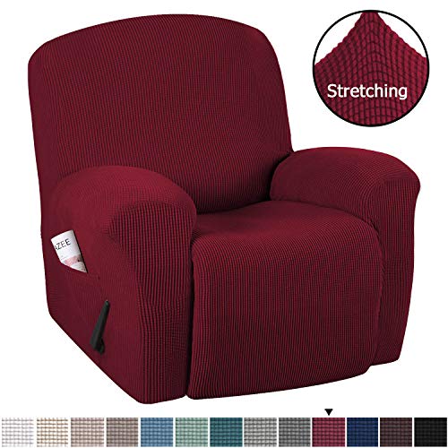 H.VERSAILTEX Stretch Recliner Slipcovers 1-Piece Durable Soft High Stretch Jacquard Sofa Furniture Cover