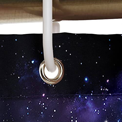 Rideau de douche nébuleuse 180x200cm polyester anti moisissure pour baignoire - 4