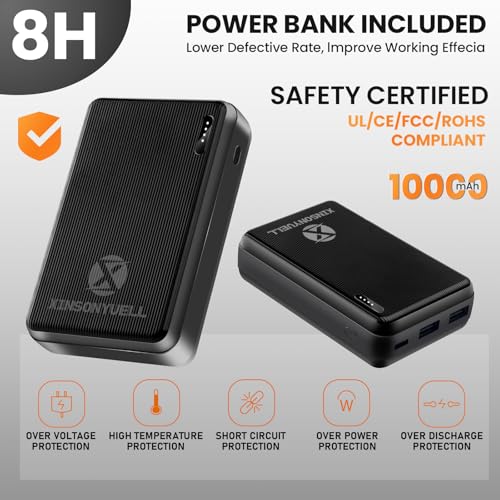 XINSONYUELL Unisex Heated Vests with Battery Pack: Lightweight Rechargeable Jackets for Winter Outdoor Use