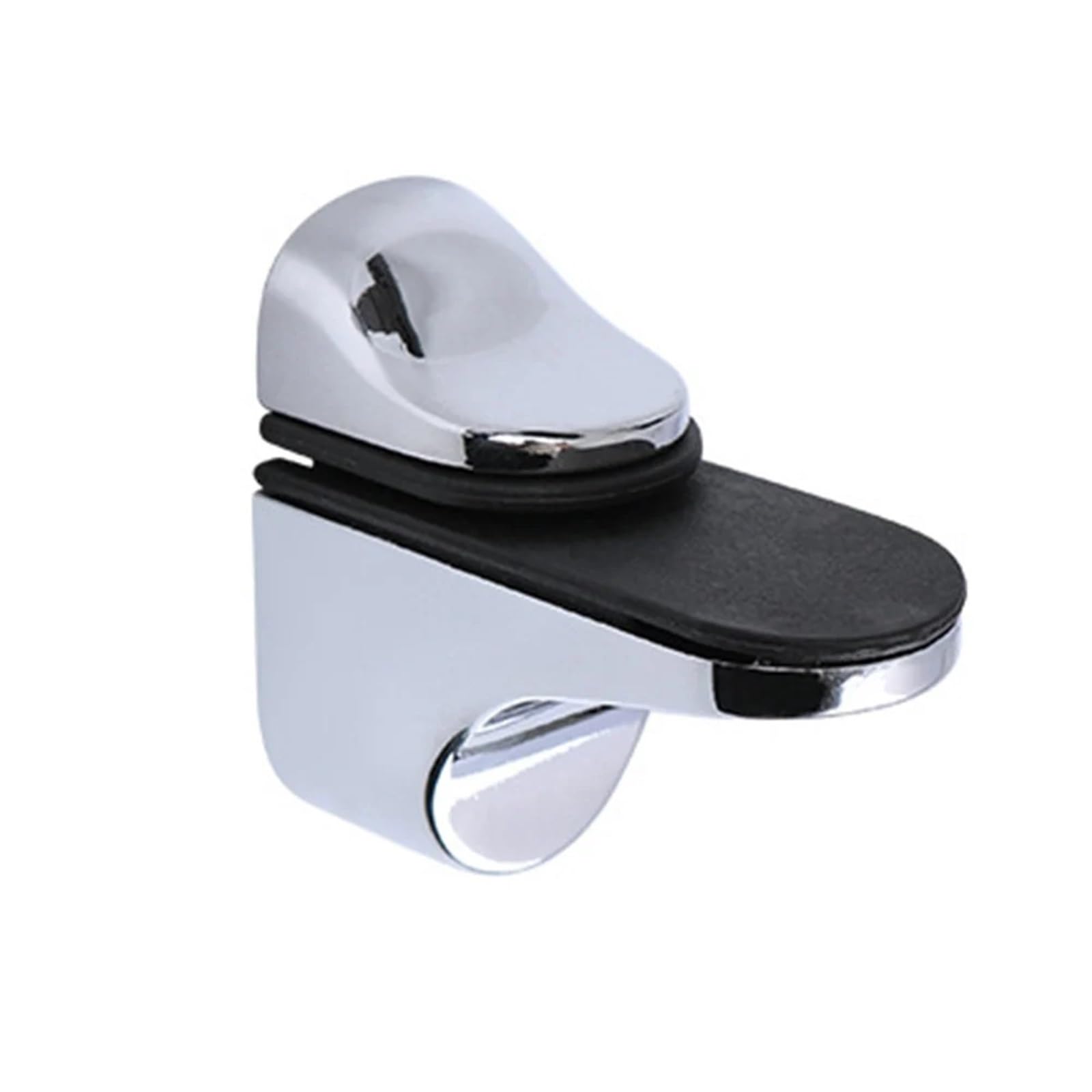 4pcs Glass Shelf Bracket Adjustable Zinc Alloy F Shape Wall Mount Glass Clamp