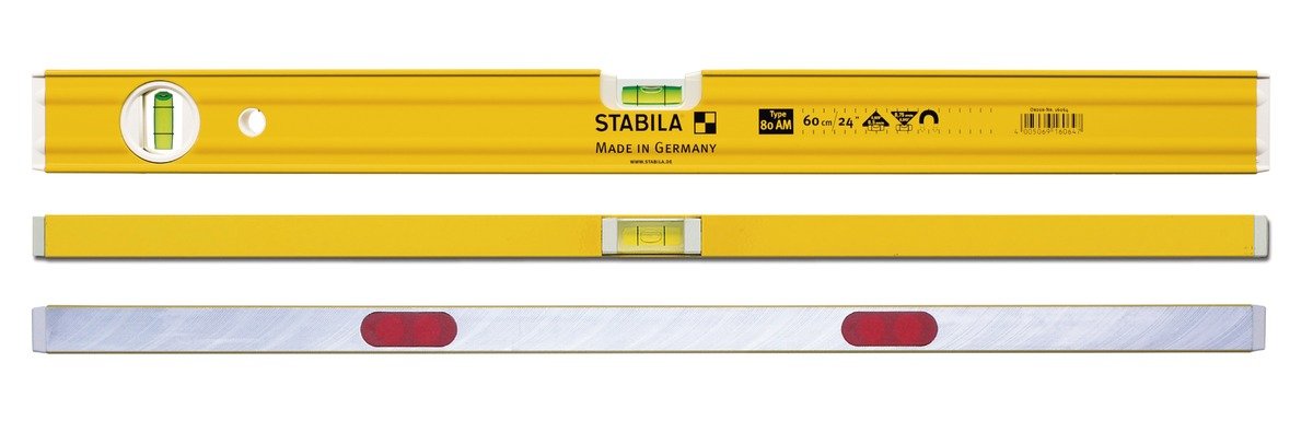 STABILA Poziomica typ 80 AM, 60 cm, z systemem magnetycznym rzadkim