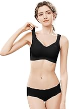 Dear Doris Seamless Night Bra and Panties Set, Non-Wire, Seamless, Top and Bottom Set, Day and Night Use, Women's Underwear, No Tightness, Smooth Underarm, Cleavage, High Underarm, Summer, Sleep Bra