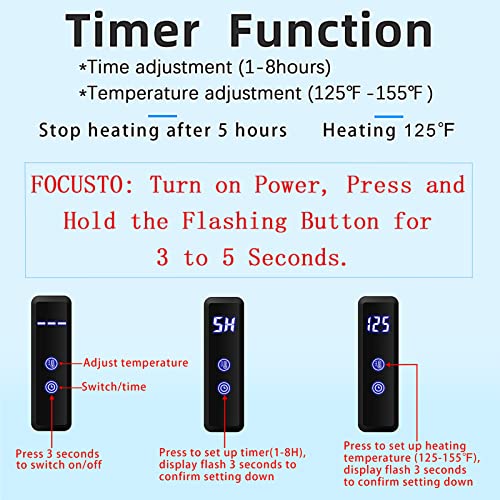 Twcc Towel Warmer Rack For Bathroom With Timer/Fahrenheit Temperature Control Wall Mounted Electric Heated 10 Bar Rail Plug-In Or Hardwired Keep Bath Shower Towel Warming (Brushed Gold) #TOP1