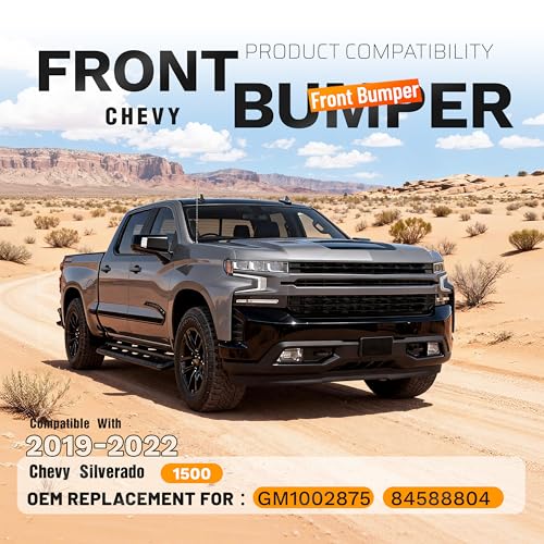 ALMULOO Front Bumper Face Bar 3Pcs W/O Sensor Holes GM1002875 84588804 by ALMULOO - Used condition - Image 2