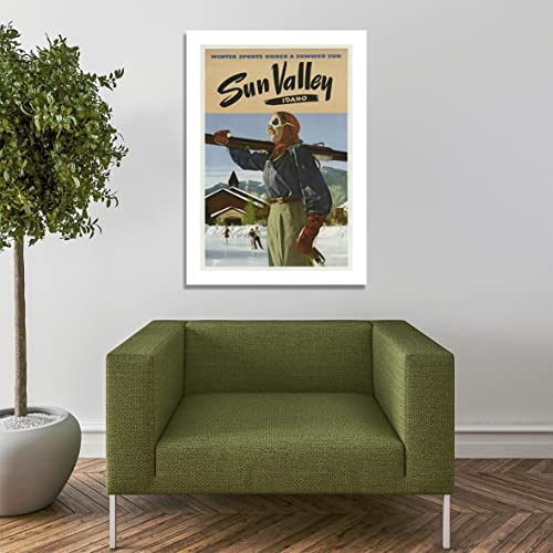 Poster de voyage Sun Valley pour sublimer un mur vide