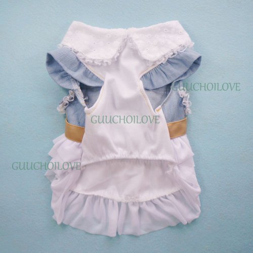 Petparty Fairy Denim Dog Dress For Dog Clothes Charming Cozy Dog Shirt Pet Dress, Xl #TOP4