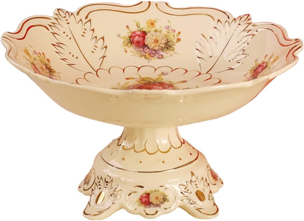 Fruit Bowl Fruit Dish Fruit Bowl, Counter Fruit Basket Nordic Style Large Serving Bowls, Ceramic Serving Bowl, Fruit Holder For Fruits Snacks Fruit Basket for Kitchen Counter Fruit Holder (Color : B