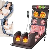 【TAPIS CHAUFFANT】 Le surmatelas de massage est intégré à des coussinets chauffants pour soulager la douleur de tout votre corps. Il délivre une chaleur apaisante pour détendre davantage les muscles endoloris et favoriser la circulation sanguine.