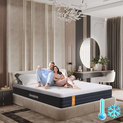 OhGeni 12" King Size Gel Memory Foam Mattress in a Box
