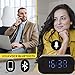 immagine 4Broone C5 Altoparlante Bluetooth 5.0 Sveglia e Orologio Digitale Stereo Cassa portatile, Controllo Temperatura, Radio, Scheda TF 16GB, Ingresso Aux-In Compatibilità per iPhone Android e Tablet PC