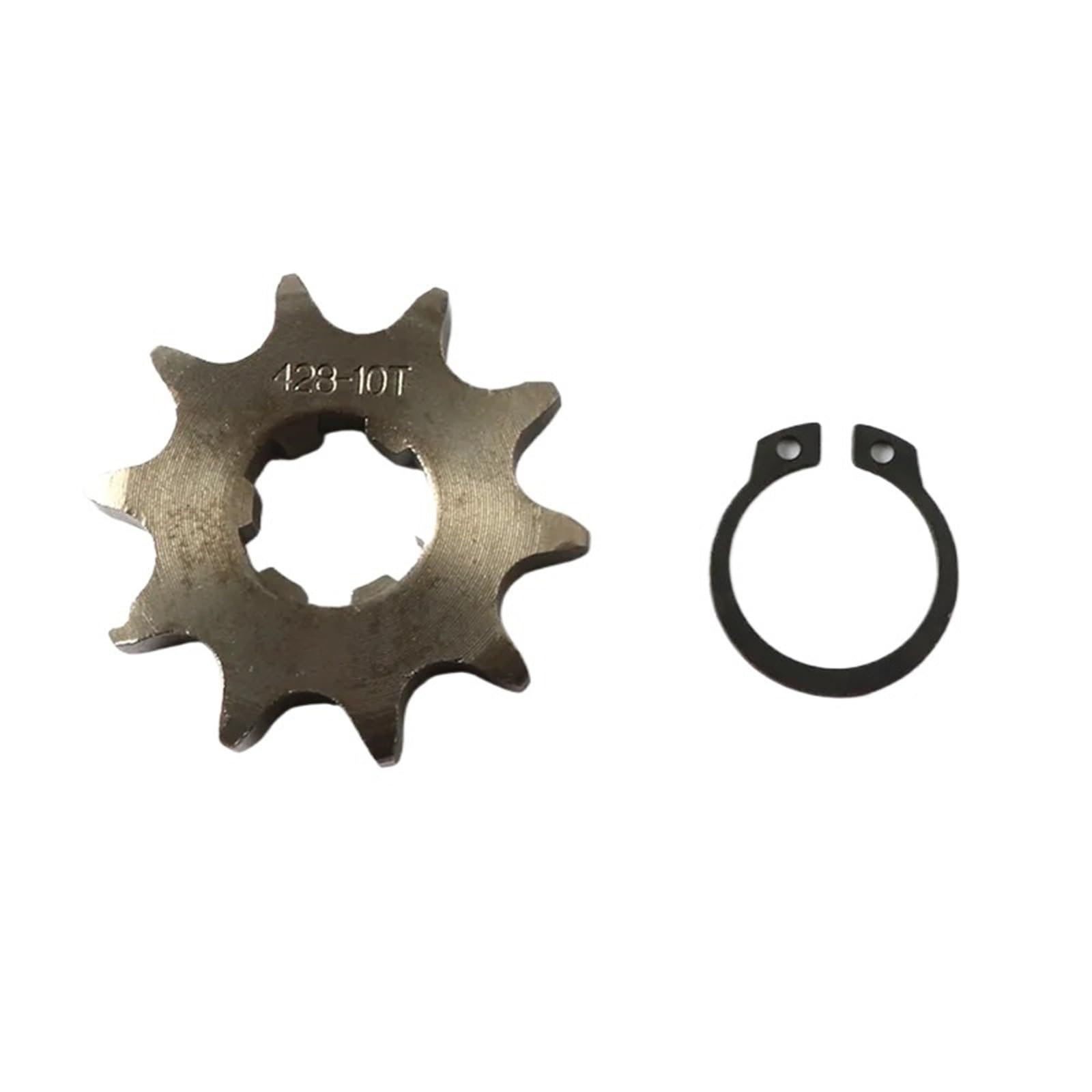 EJUOYO Chain Sprocket 428# 10T 11T 12T 13T 14T 15T 16T 17T 18T 19T Teeth 17mm 20mm Chain Sprocket With Retainer Plate Lock(10T-17mm)