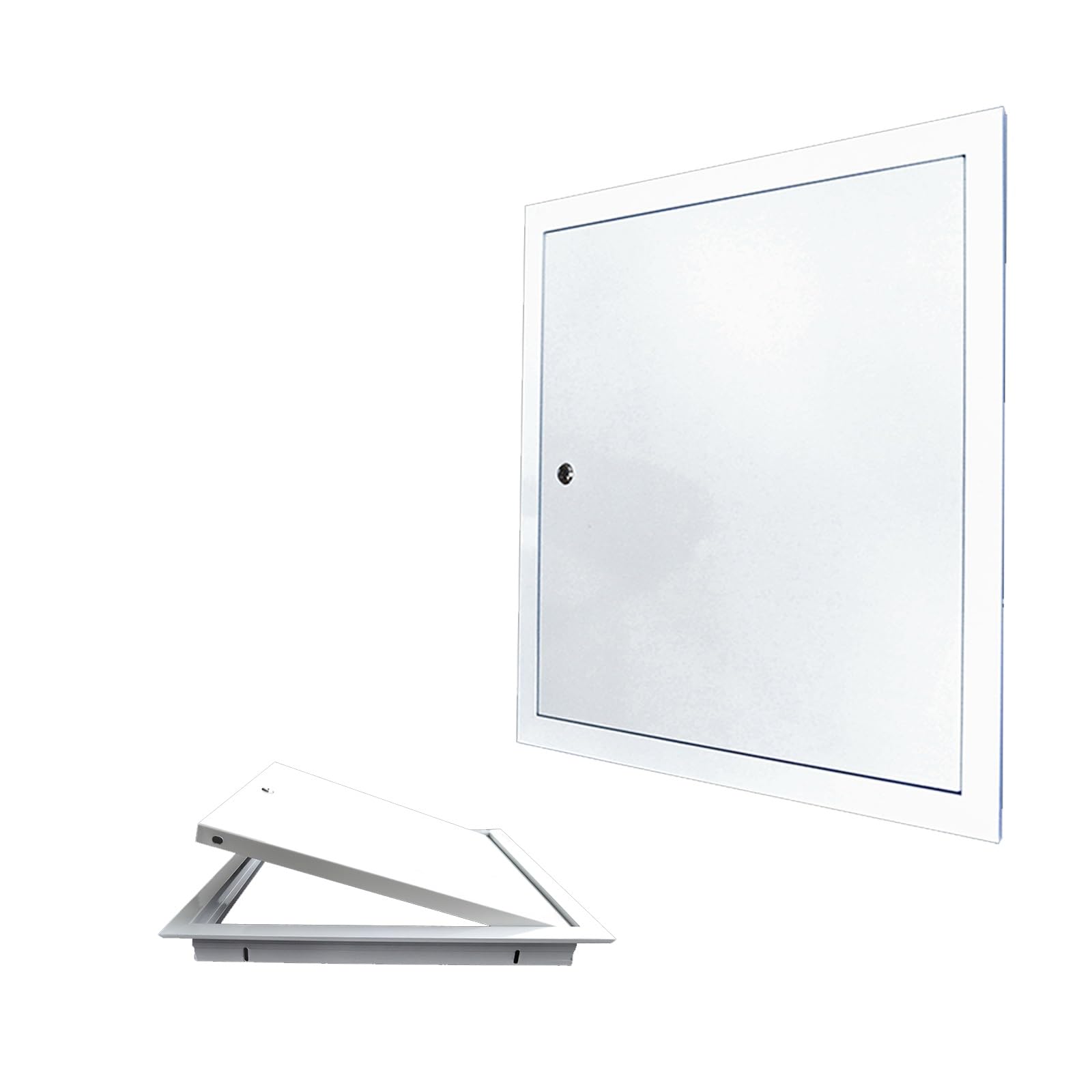 Qhknuyoax One Color Inspection Hatch Revision Door, Aluminum Alloy Access Panel Multiple Sizes Lockable For Wall Ceiling Electrical Plumbing(150X150mm)