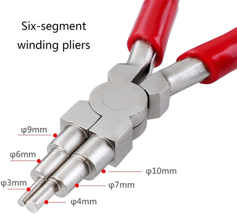 Kit 3 Pinze Per Gioielli Fai Da Te - Pinze A 6 Sezioni, Becco Piatto Nylon E Becco Curvo Per Creazione Gioielli - Foto 5