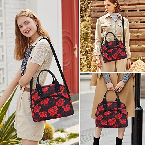 Kasibon Lunch Bag For Women Men Insulated Lunch Box Reusable Leakproof Soft Cooler Cooling Tote For Work Picnic Beach, Freezable Lunch Bag With Adjustable Shoulder Strap #TOP5