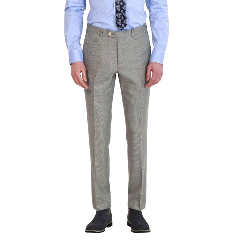 Men's Tailored Fit Premium Stretch Suit Pants Comfort Dress Pant Flat Front Dress Pant for Men Big & Tall