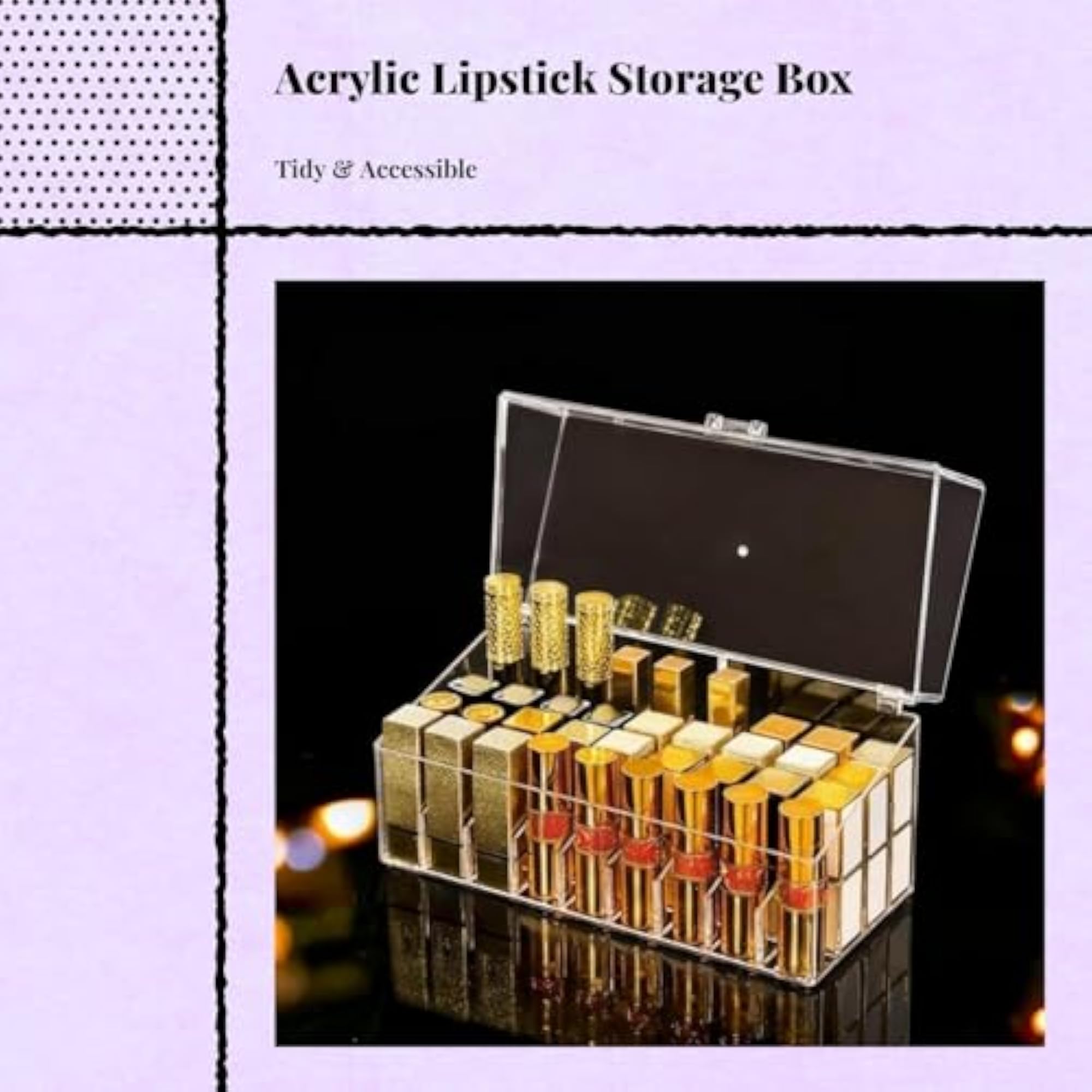 Fish Shape Lipstick Organizer with Lid, 16 Slots