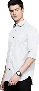 Pinkmint Men's Solid Shirt | Soft Cotton Blend | Casual Shirt | Plain | Full Sleeve - Regular Fit (Combo | Available in Pl... Price In India