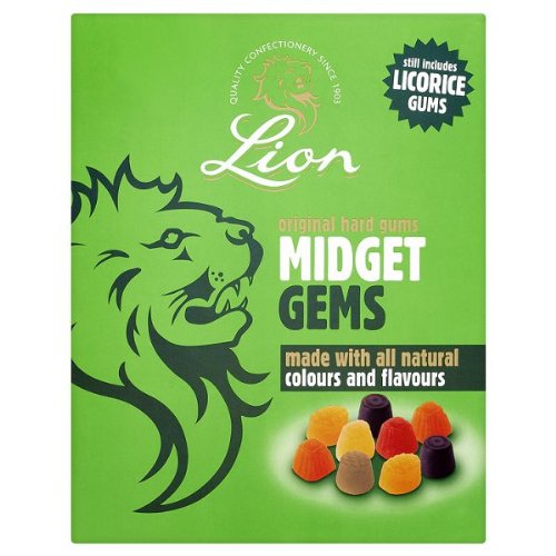 Lions Midget Gems 2kg Box - Traditional Fruit Flavored Chewy Sweets - Bulk Candy for Sharing Parties & Snacking - Made by Valeo