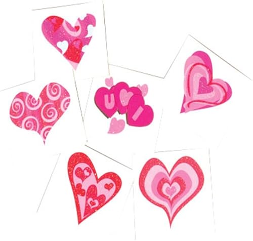 U.S. Toy Tatuajes del brillo del corazón (Modelo: SS-UST-V137)