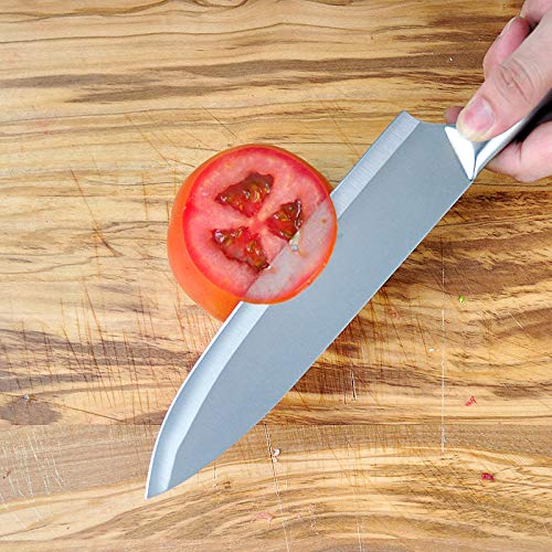 Leeonz® Kitchen Knife, Professional Kitchen Knife, Stainless Steel Finish Knives,Sharp Knife - Scratch Resistant & Rust Proof (Silver - 1PCS, 12 Inch) 2