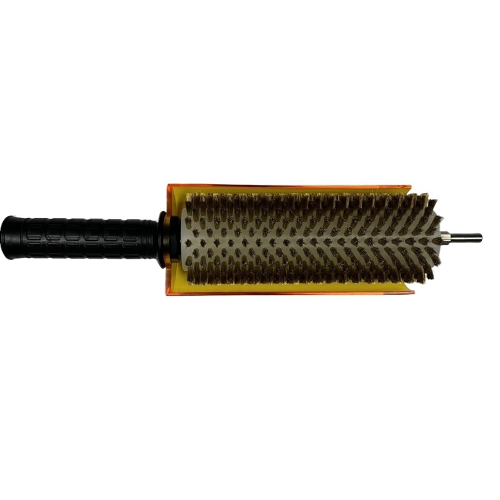 Genérico Juego de cepillos Rotos for Encerado de esquís con Taladro, Eje de Cepillo de 200 mm, con Nailon, latón, cepillos de Crin, Cubierta Desmontable, for afinación de esquí