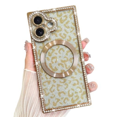 Coque iPhone 17 plaqué brillant luxe avec protection caméra diamant