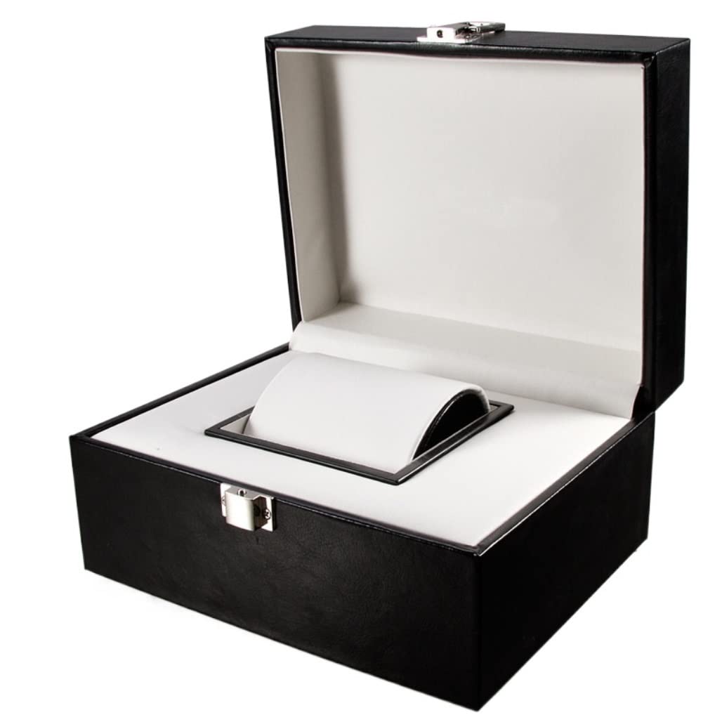 ANVLOJRIH KYUSAR Watch Box Watch Box Leather Watch Case Watche Storage Jewelry Display Boxes For Women Watch Organizer Watch Case Watch Holder (Blue : Nero)