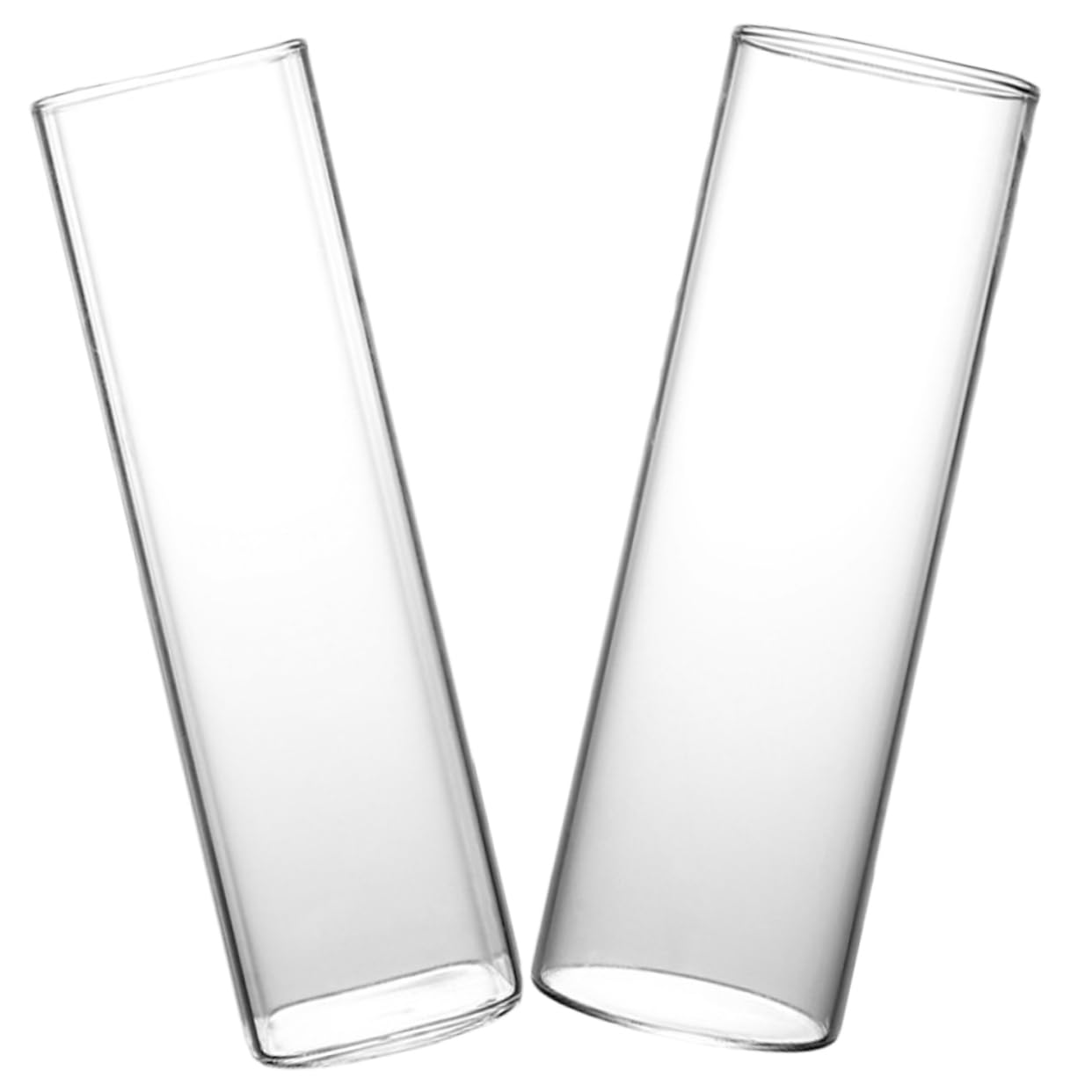 Set 2 Bicchieri per Cocktail e Caffè Freddo in Vetro da 600ml, Multiuso e Pratici per Party e Banqueting, Design Creativo e Stile Elegante