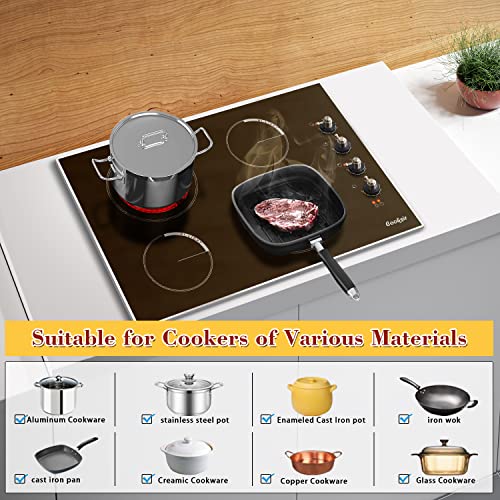 Cooksir Electric Cooktop 30 Inch, 7400W Builtin