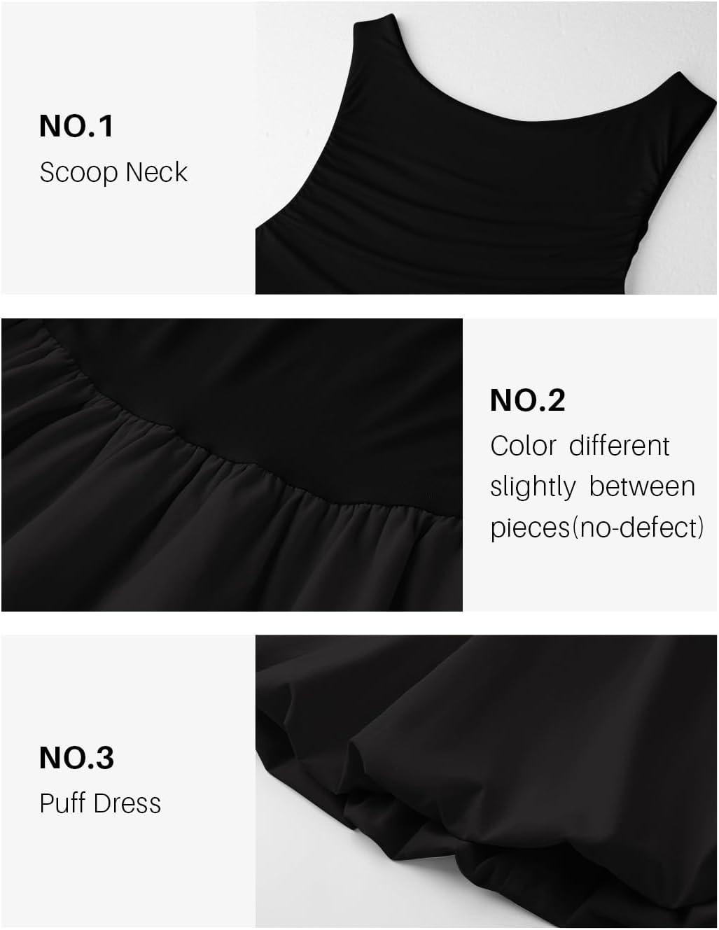 ZESICA Womens Summer Sleeveless Bubble Mini Dress 2026 Boat Neck Ruched A Line Short Cocktail Party Dresses - Image 6