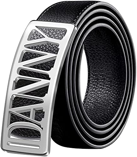 Personalized Mens Leather Belt Custom Name Buckles for Men Adjustable Belts With Custom Buckles for Dad Husband