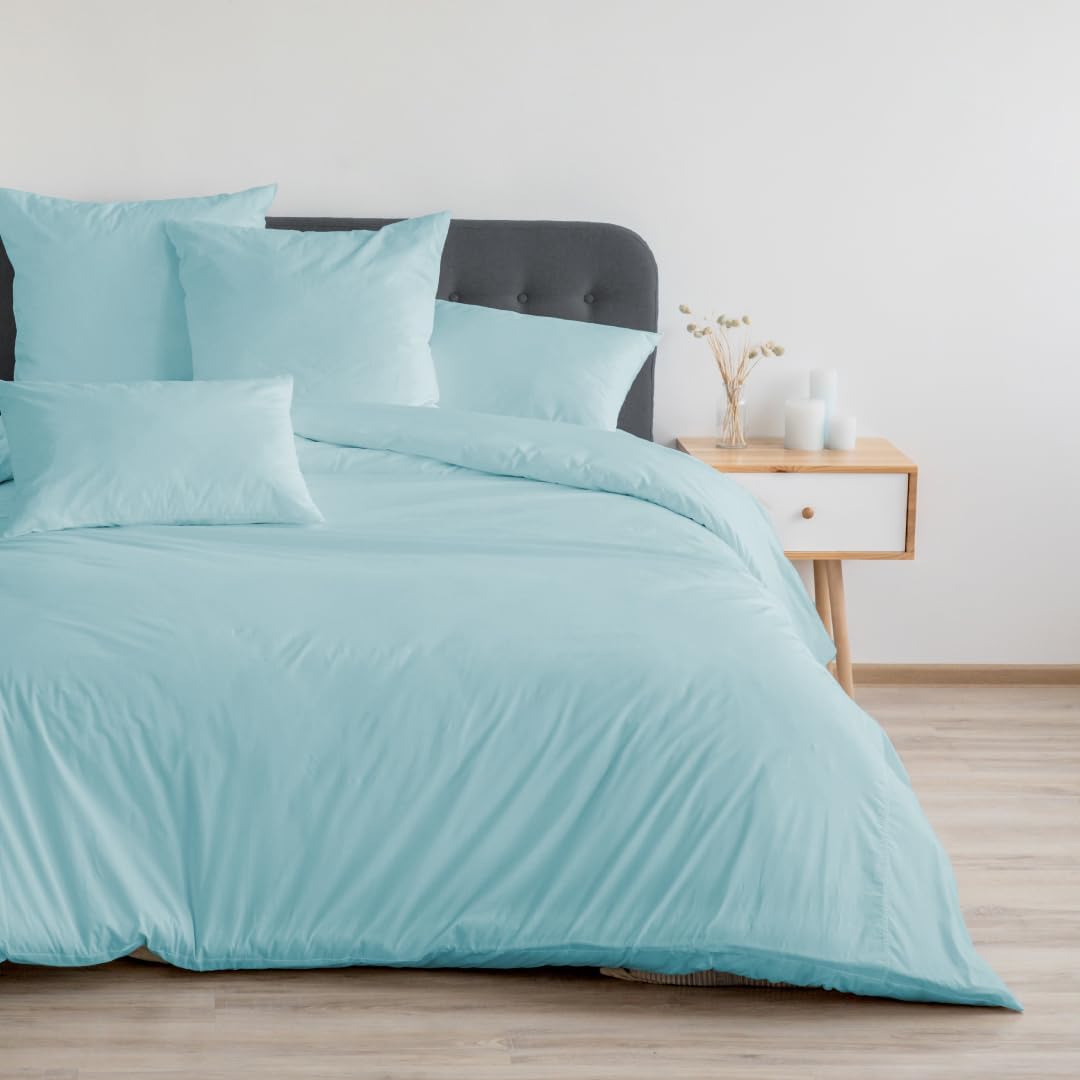 Blue Dahlia Ultrafine Cotton 500TC Swiss Dot Duvet Cover for Double/King Size Bed Includes 1 Duvet Cover |SA 8000, Oeko TEX Certified | Premium Luxury Duvet Covers (Double,White)-image-47