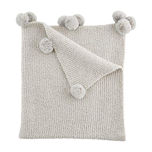 Image of Grey Chenille Blanket