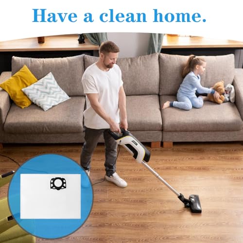 10 Stück Staubsaugerbeutel KFI 357 für Kärcher WD2 Plus,WD3,KWD1,KWD2, KWD3,SE 4001,SE 4002,WD3.200 - WD3.800 M, Für Kärcher2.863-314.0, Für Ersatz Kärchers Staubsaugerbeutel