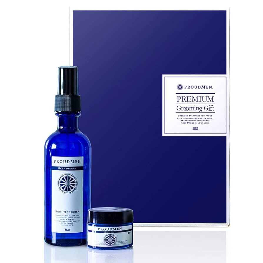 PROUDMENプラウドメン スーツリフレッシャー&グルーミングバームセット3種 Amazon.co.jp: プラウドメン プレミアムギフトセット スーツ